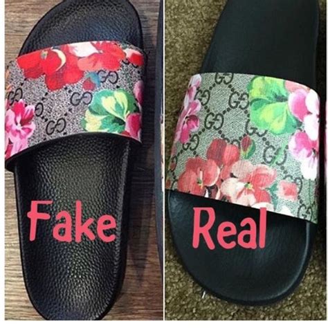 gucci thong sandals real vs fake|gucci slides are real.